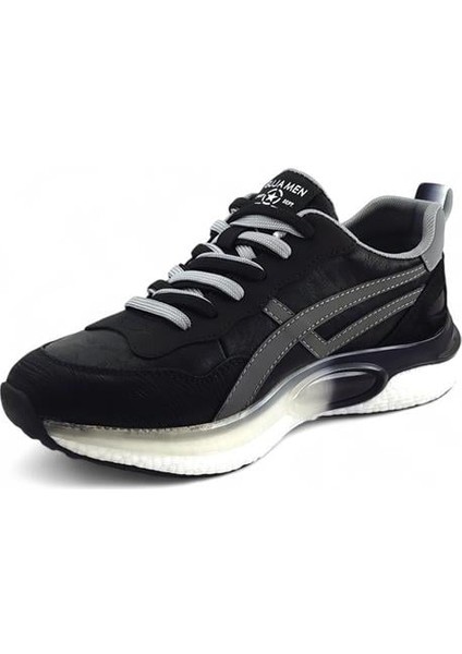 502-2 Erkek Sneaker Spor Ayakkabı-Siyah