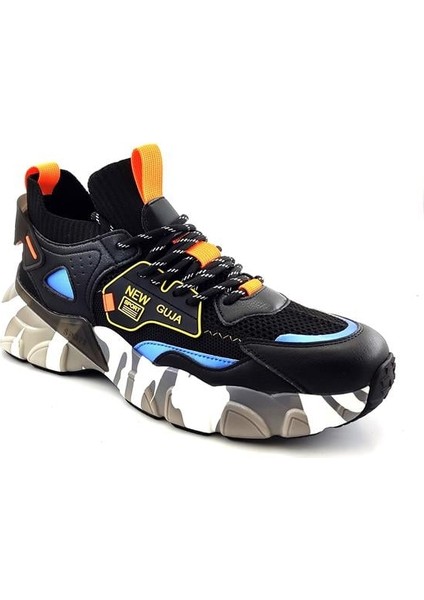 568 Erkek Sneaker Spor Ayakkabı-Siyah