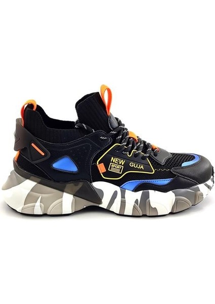 568 Erkek Sneaker Spor Ayakkabı-Siyah