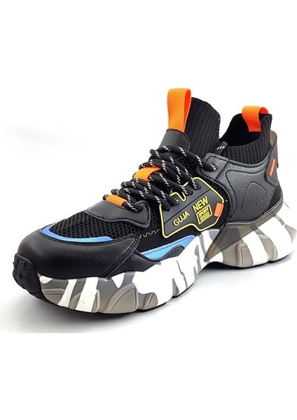 568 Erkek Sneaker Spor Ayakkabı-Siyah
