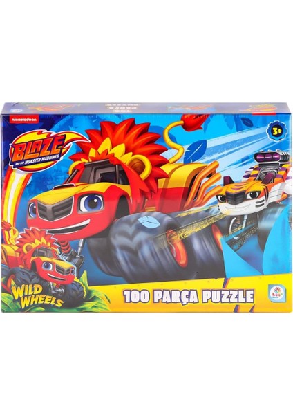 BL0048 Blaze Monster Machines 100 Parça Puzzle -Laçokids.gzpxt