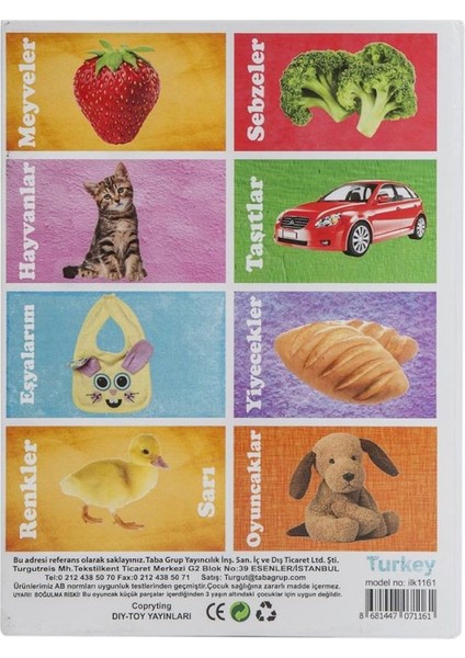 1161 Flash Cards Ilk 50 Sözcük -Dıytoy.gzpxt