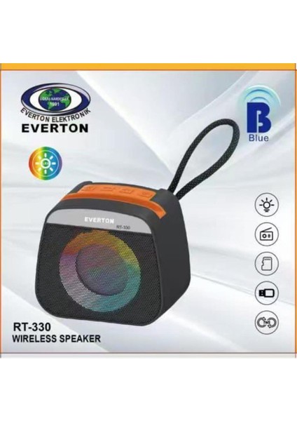 RT-330 Bluetooth Usb-Tf-Aux Şarjlı Ses Bombası