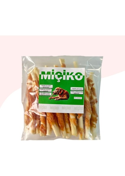 Tavuk Sarma Burgu Çubuk Köpek Ödül Kemiği 45LI Paket
