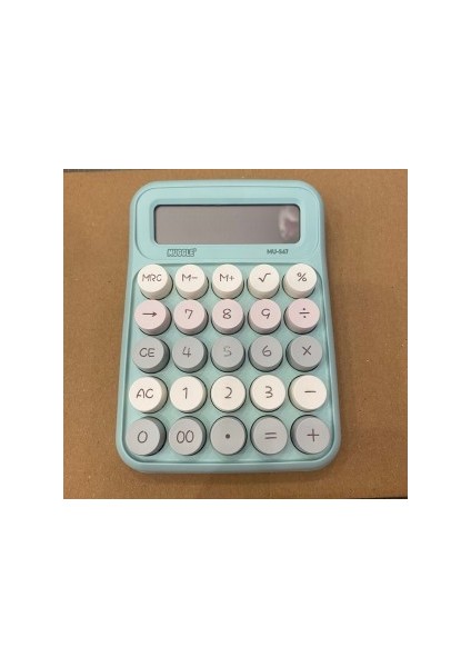 Yumuşak Tuşlu Renli Hesap Makinesi Yeşil AD58991