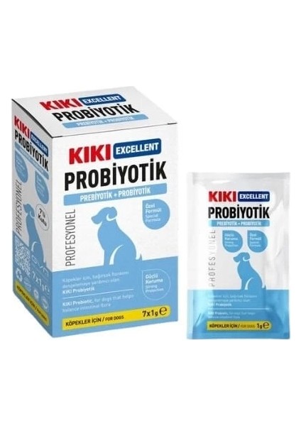 Kiki Excellent Köpekler Için Toz Probiyotik ve Prebiyotik Saşe 1 gr 7 Adet.gzpde