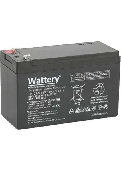 12V 7AMPER MYA-127 Kuru Tip Akü