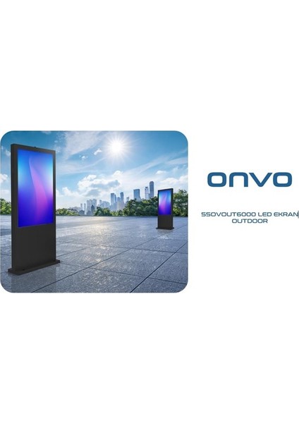 55" Dokunmatik 55OUT6000 Dış Mekan Sabit Andorid Videowall Cihazı Siyah