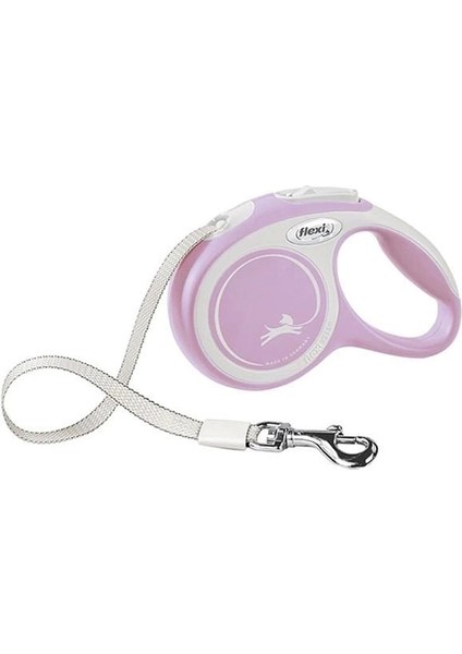 Flexi New Comfort Şerit Otomatik Köpek Gezdirme Tasması Small Rose 5 Mt.gzpde
