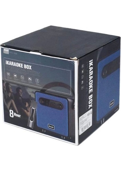 BTS-1688 Yeşil Mikrofonlu Karaoke Bluetooth Hoparlör.gzpde