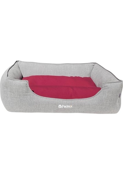 , Gri-Bordo-Köpek Yatakları,kedi Yatakları,gabardin Kumaş,yıkanabilir,minderli fiyatları