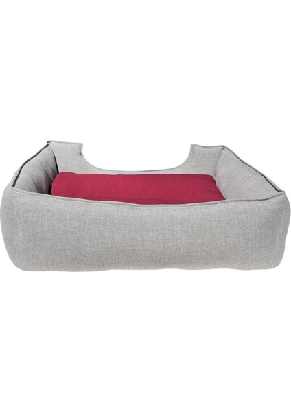 , Gri-Bordo-Köpek Yatakları,kedi Yatakları,gabardin Kumaş,yıkanabilir,minderli modelleri