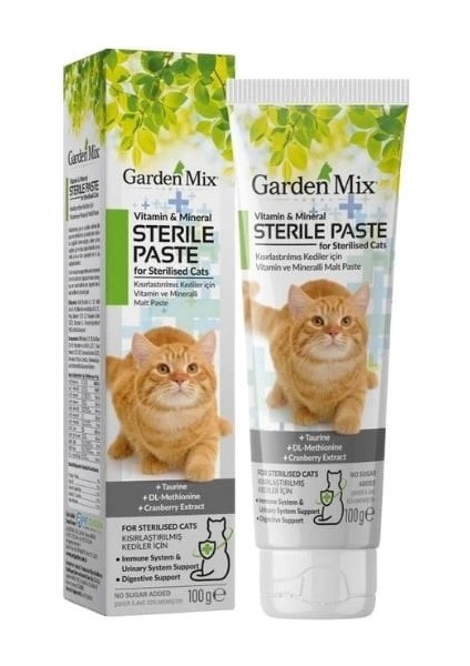 Garden Mix Steril Multivitamin Kedi Malt Macunu 100 Gr.gzpde