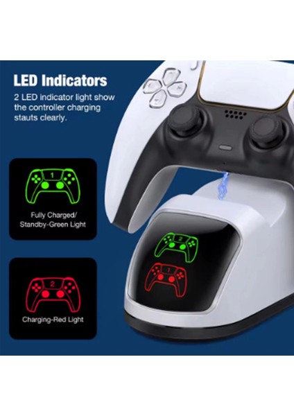 Ps5 Dualsense Şarj Istasyonu Playstation 5 Uyumlu Charging Station.gzpde