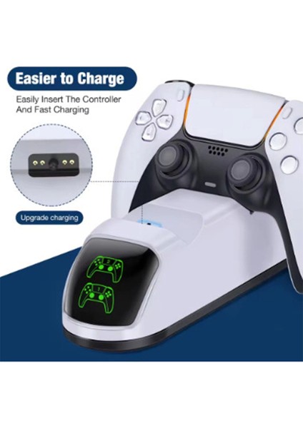 Ps5 Dualsense Şarj Istasyonu Playstation 5 Uyumlu Charging Station.gzpde