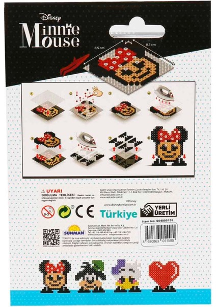 4in1 Disney Minnie Mouse Pixel Pixel Boncuk Aktivite ve Oyuncak Seti.gzpxt