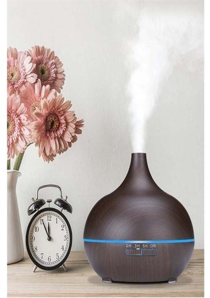 Uzaktan Kumandalı 550 ml Aroma Difüzörü Ultrasonik Hava Nemlendirici 7 Renk LED fiyatları