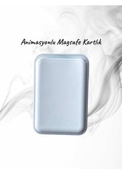 iPhone Magsafe Silikon Animasyonlu Cüzdan Kartlık 11-12-13-14-15-16 Serileri ile Uyumlu