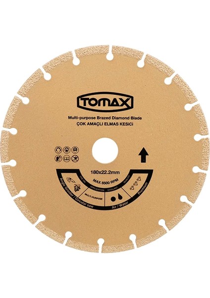 Çok Amaçlı Elmas Kesici Disk - 115X22.GZPDE