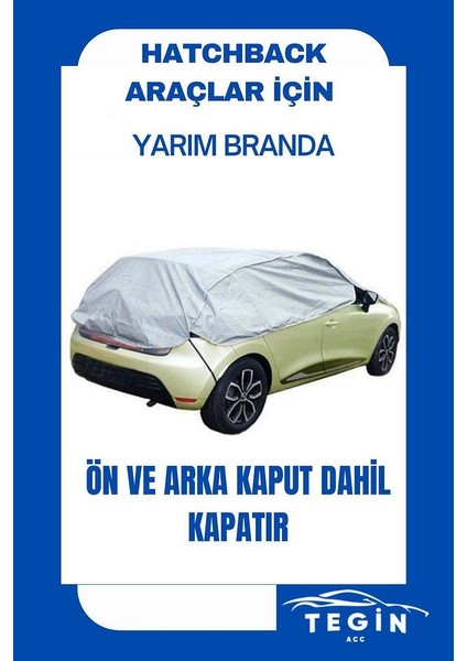 Araç Buz Kar Güneş Koruyucu Yarım Branda Araba Oto Kar Buz Önleyici Ön Yan Cam Koruyucu Örtü Hb