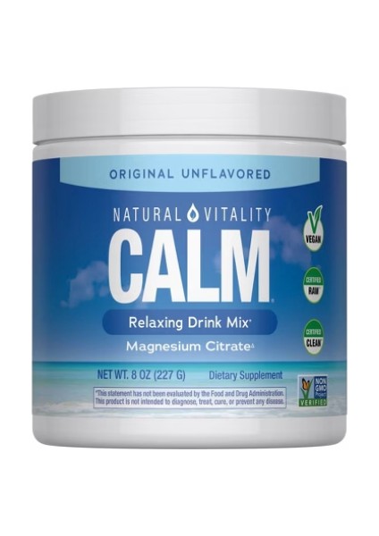 Calm Relaxing Drink Mix Original Unflavored 227 Gr. Abd Menşei