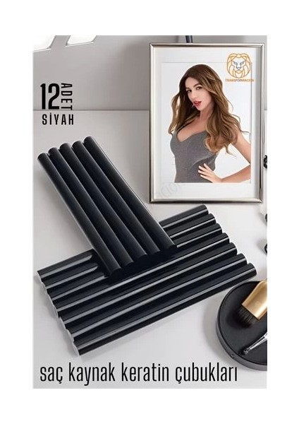 Nano Keratin Kaynak Çubukları 12 Adet Siyah Absolute.gzpde