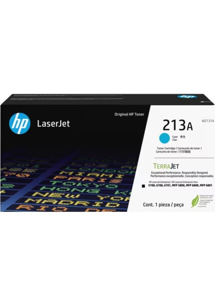 213A Cyan Mavi 3.000 Sayfa Toner W2131A