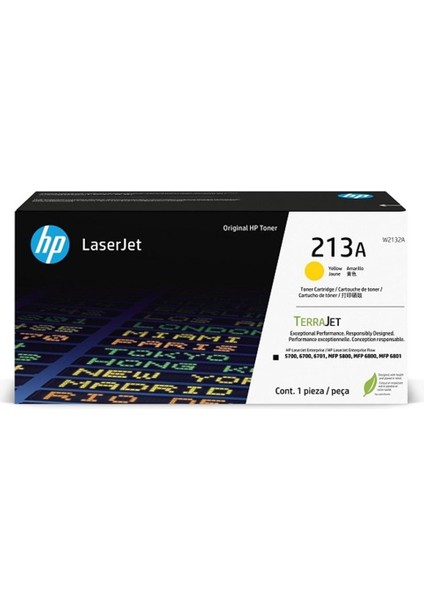 213A Yellow Sarı 3.000 Sayfa Toner W2132A