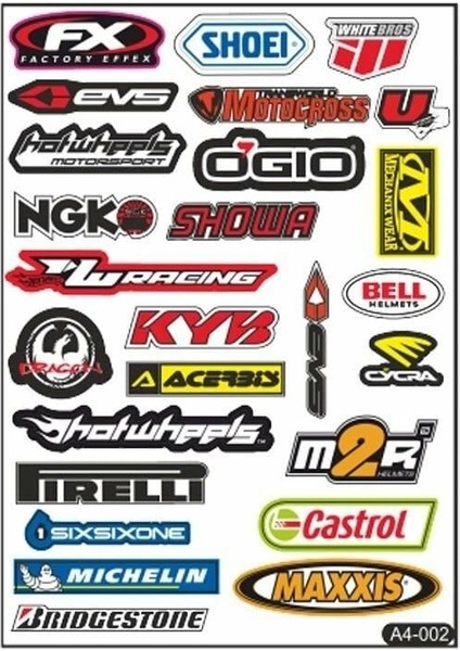 Gogo A4 Sticker Set Karışık 002