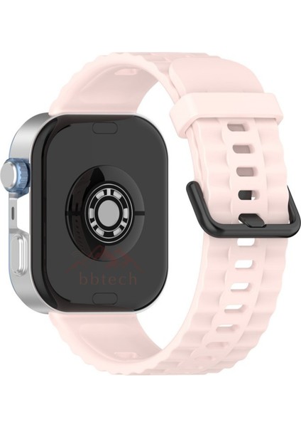 Huawei Fit 3 / Fit 4 / Fit 4 Pro Uyumlu Şık Dalga Tasarım Siyah Tokalı Silikon Kordon Huawei Kayış fiyatları