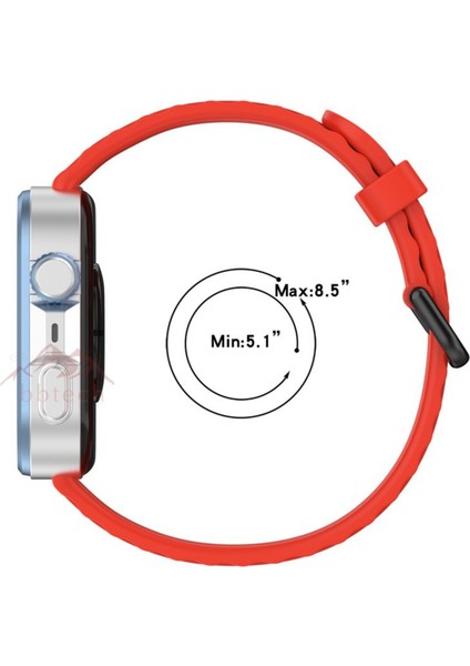Huawei Fit 3 / Fit 4 / Fit 4 Pro Uyumlu Şık Dalga Tasarım Siyah Tokalı Silikon Kordon Huawei Kayış indirimleri