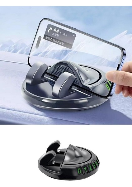 Araç Içi Telefon Tutuculu Numaratör Park Numarası Parkmatik Araba Numaratör Telefon Tutacağı 360°