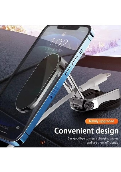 Araba Araç Metal Manyetik Güçlü Telefon Tutucu 360 Derece Ayarlanabilir Telefon Tutacağı Mıknatıslı indirimleri