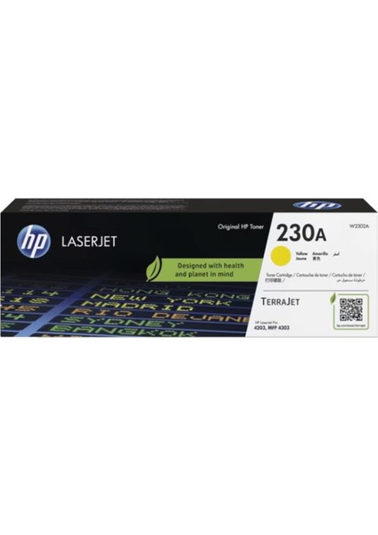 Hp 230A Yellow Sarı 1.800 Sayfa Toner W2302A