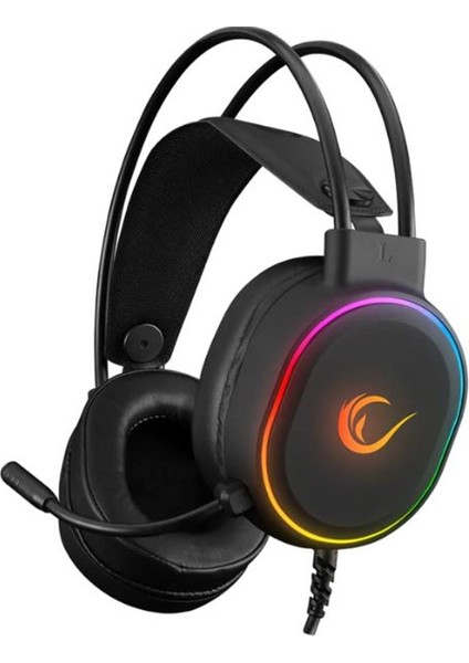 Rampage Rogue Siyah USB Rgb Ledli Gaming Esnek Mikrofonlu Oyuncu Kulaklık