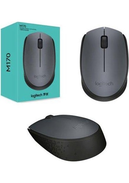 Logıtech M170 Nano Alıcılı Kablosuz Siyah-Gri Mouse