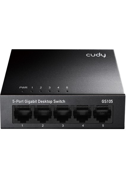 Cudy GS105 5 Port 10/100/1000 Yönetilemez Desktop Metal Kasa Switch