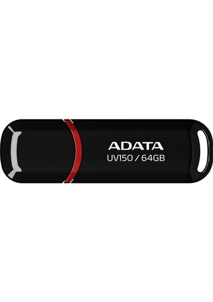 Adata UV150-64GB Usb3.2 Gen1 Black Flash Bellek
