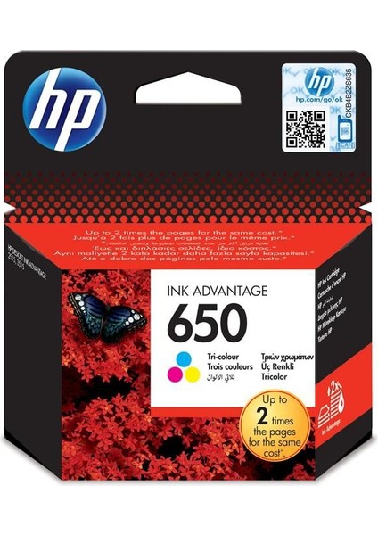 Hp CZ102AE (650) Üç Renkli Mürekkep Kartuş
