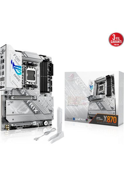 Asus Rog Strıx X870-A Gamıng Wıfı X870 Ddr5 (Vga Yok) Glan 2.5g Atx Hd Dp Wıfı7 Bt Opt M2 Rgb Am5 Amd Anakart