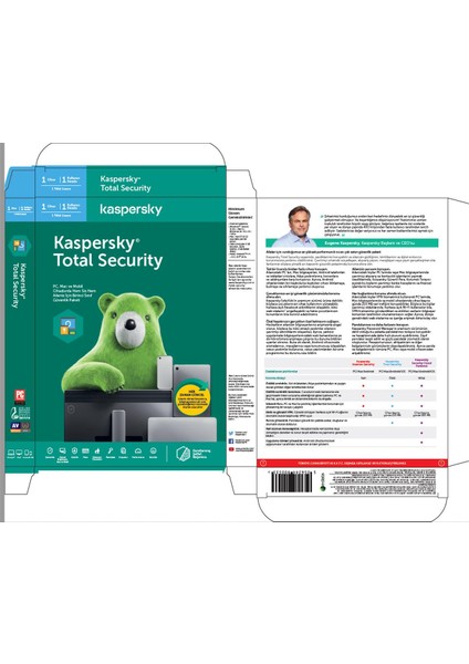 Kaspersky Total Security 1 Kullanıcı 1 Yıl