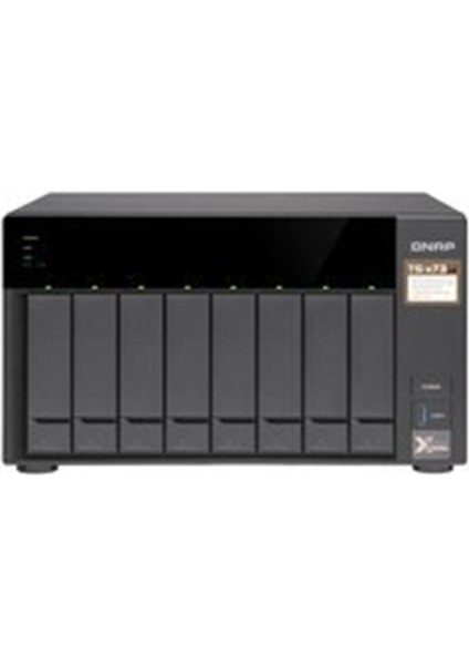Qnap TS-873AU-RP-4GB Ram 8 HDD Yuvalı Siyah Rack Nas Çoklu Depolama Ünitesi