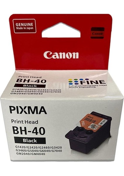 Canon Bh-40 Siyah Print Head Baskı Kafası