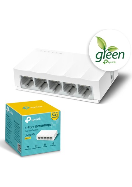 Tp-Lınk Litewave 5 Port LS1005 10/100 Plastik Kasa Switch
