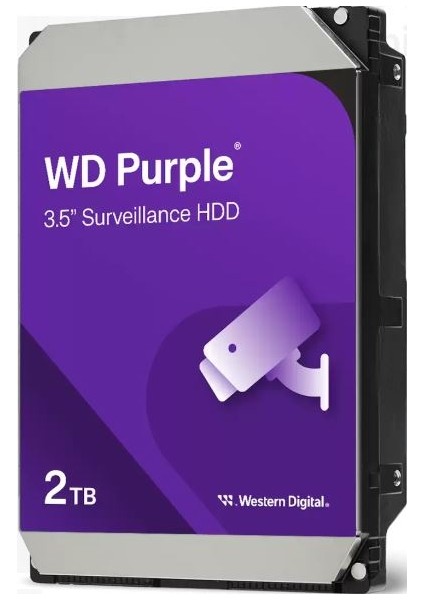 Western Dıgıtal WD23PURZ Purple 3.5" 2tb 5400RPM Sata 7/24 Harddisk