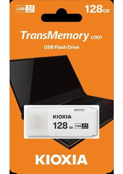 Kıoxıa LU301W128GG4 U301 128GB USB 3.2 Beyaz USB Bellek