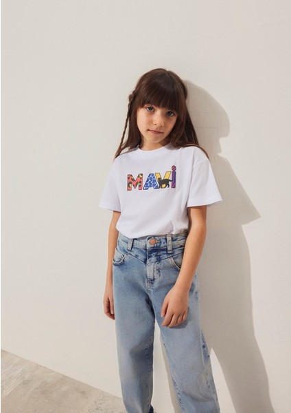 Mavi Logo Baskılı Beyaz Tişört 7610193-620 fiyatları