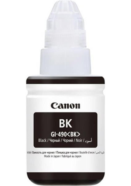 Canon GI-490BK Black Siyah Şişe Mürekkep G1411-2411-3411-4411