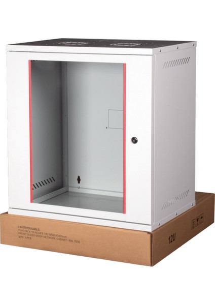 Lande 12U 540X400 Duvar Tipi Beyaz Demonte Kabinet