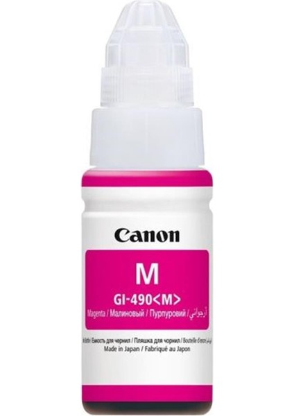 Canon GI-490M Magenta Kırmızı Şişe Mürekkep G1411-2411-3411-4411